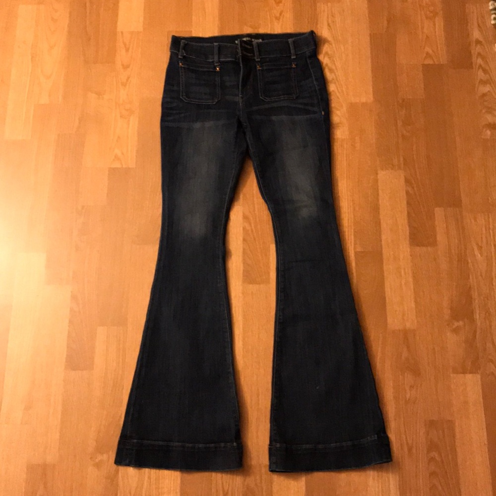 Express Bell Flare mid rise jeans